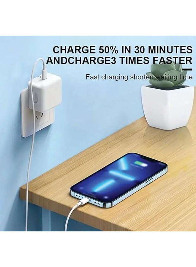 Lynacz Original Original 20W Charger Compatible with iPhone 14, 13, 12, 11 Pro Max, Pro Plus Mini Series (Adapter and Cable) - Image 2